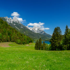Hintersteinersee am Wilden Kaiser; Tirol; Österreich; Scheffau am Wilden Kaiser