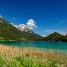 Blick am Hintersteiner See zum Wilden Kaiser
