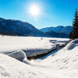 Weitsee bei Reit im Winkl im Winter Chiemgau