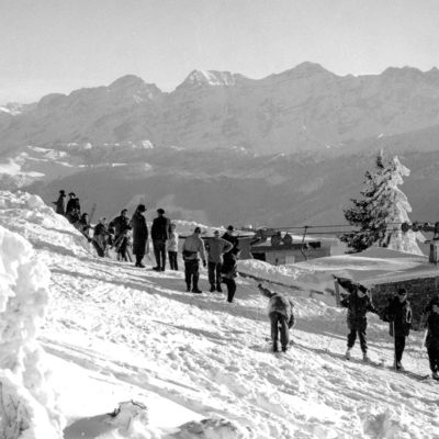 Bergstation Dürnbachhorn Sesselbahn mit Loferer Steinberge