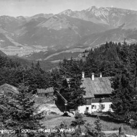 Hindenburghütte in Reit im Winkl mit Blick zum Gaigelstein